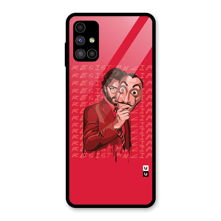 Resistancia Professor Art Glass Back Case for Galaxy M51