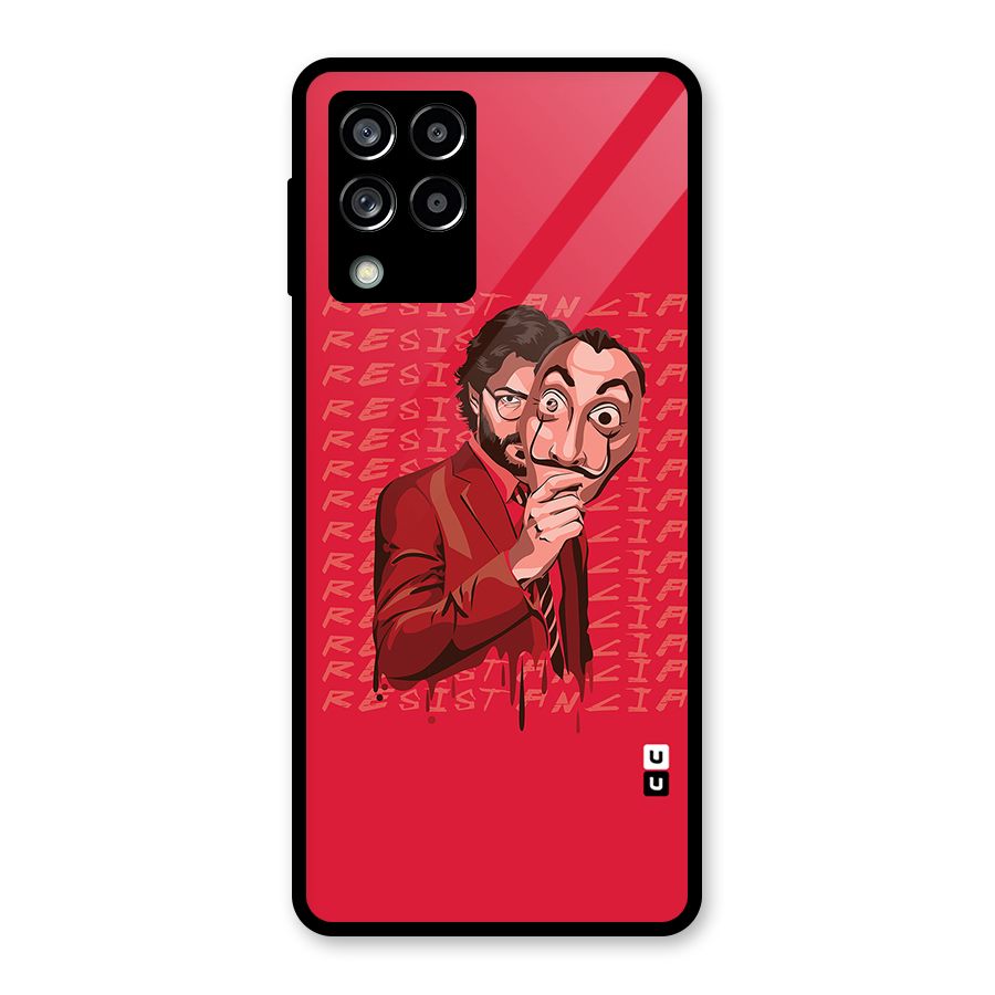 Resistancia Professor Art Glass Back Case for Galaxy M53 5G