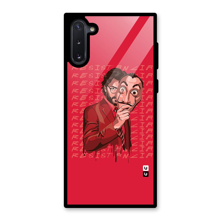 Resistancia Professor Art Glass Back Case for Galaxy Note 10