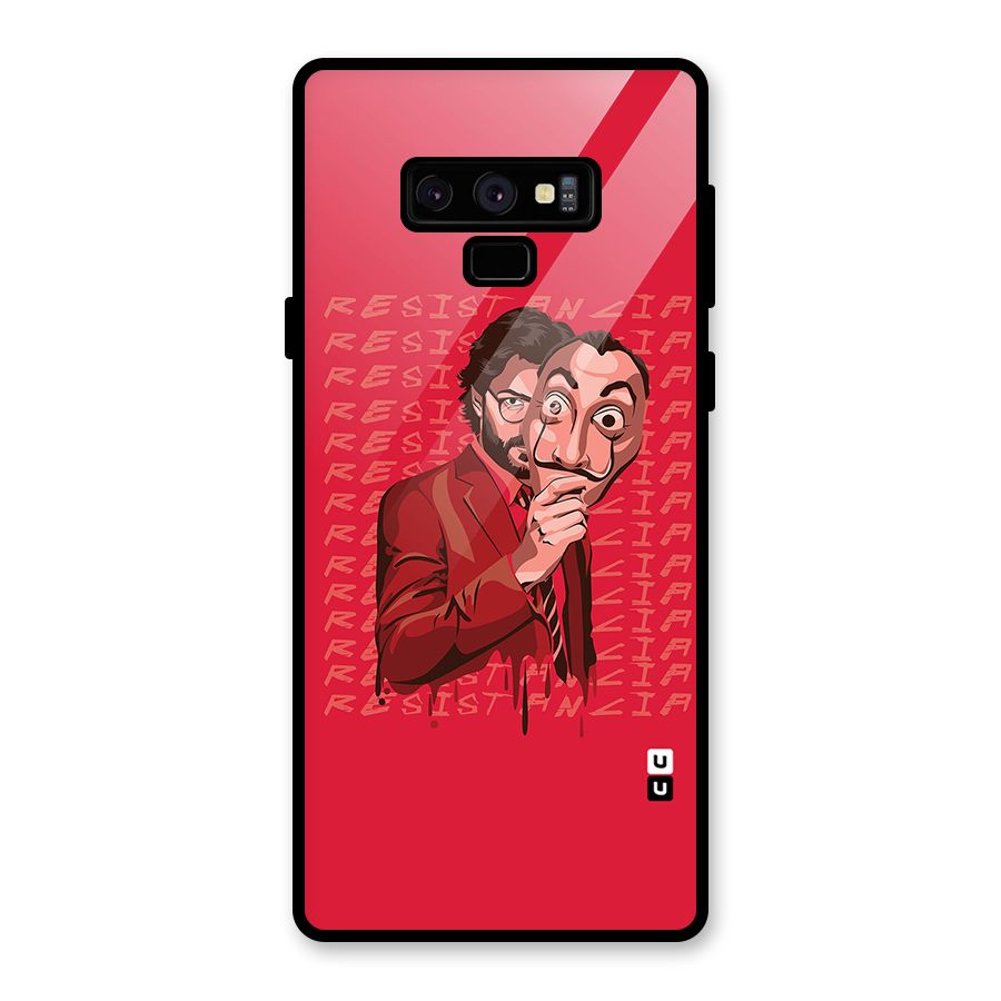 Resistancia Professor Art Glass Back Case for Galaxy Note 9