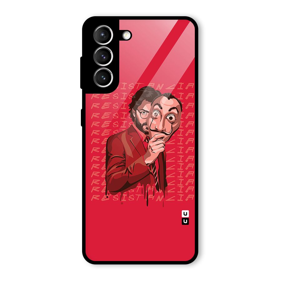 Resistancia Professor Art Glass Back Case for Galaxy S21 5G