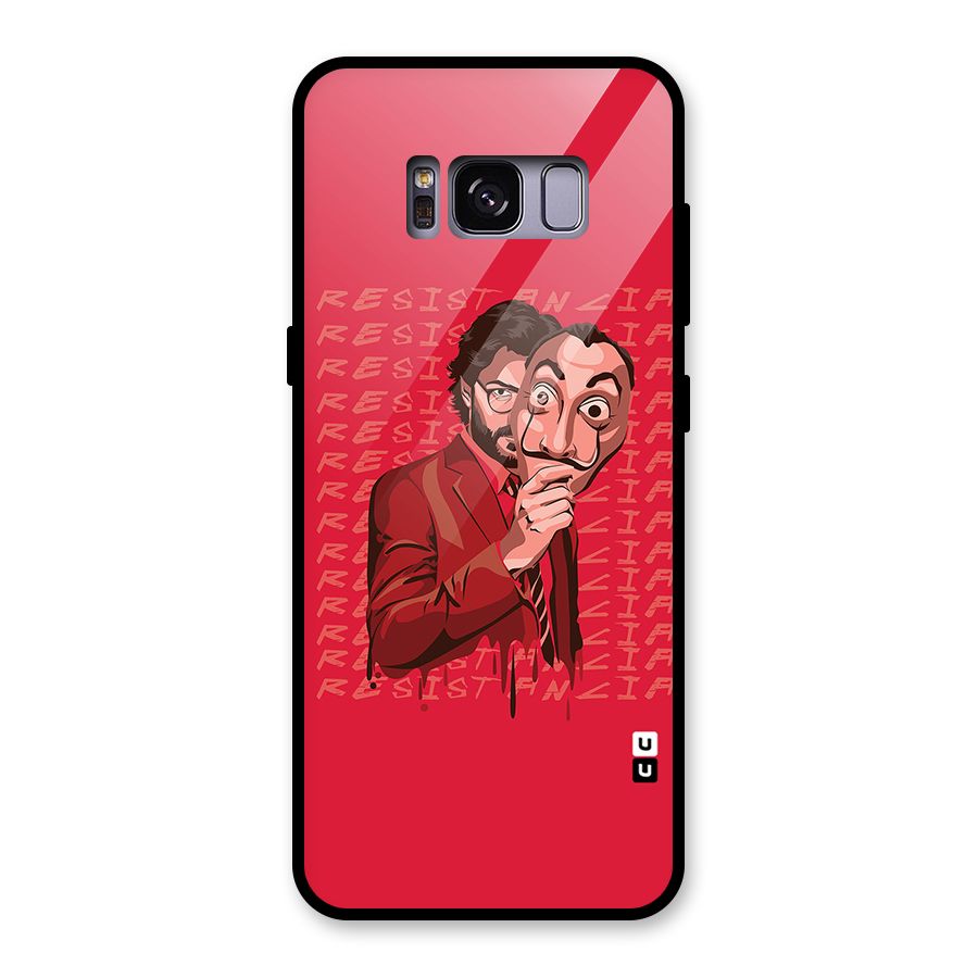 Resistancia Professor Art Glass Back Case for Galaxy S8