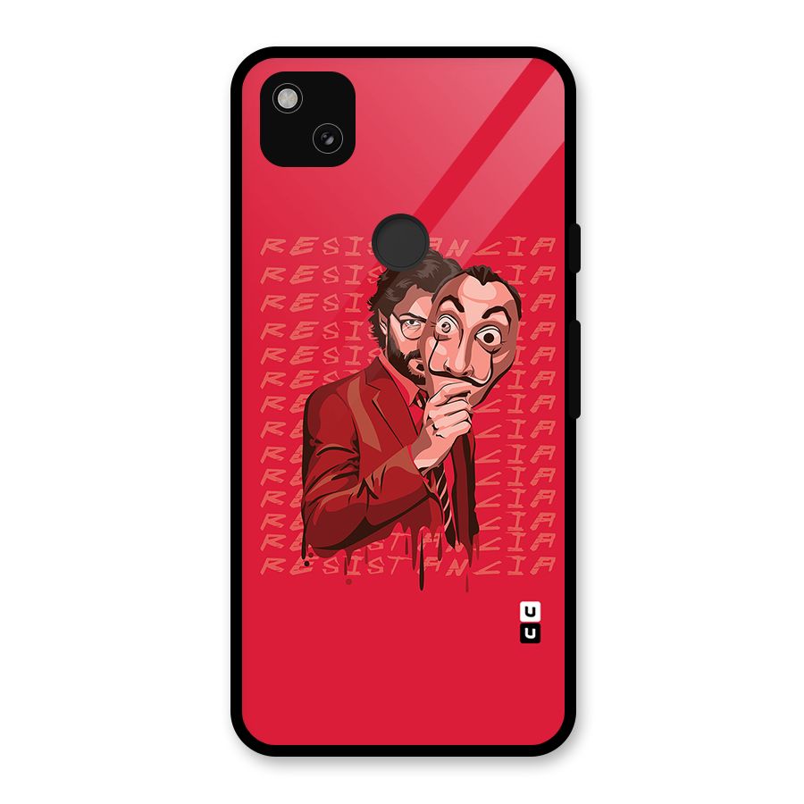 Resistancia Professor Art Glass Back Case for Google Pixel 4a
