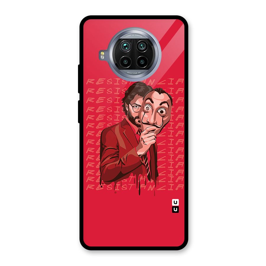 Resistancia Professor Art Glass Back Case for Mi 10i