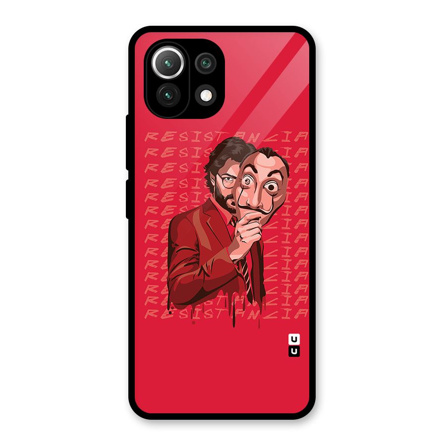 Resistancia Professor Art Glass Back Case for Mi 11 Lite NE 5G