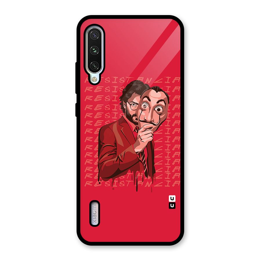 Resistancia Professor Art Glass Back Case for Mi A3
