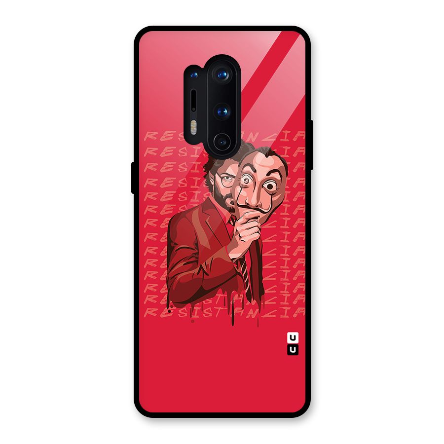 Resistancia Professor Art Glass Back Case for OnePlus 8 Pro