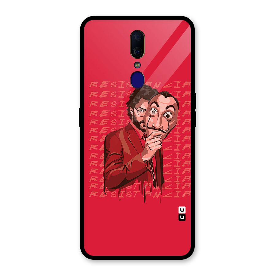 Resistancia Professor Art Glass Back Case for Oppo F11