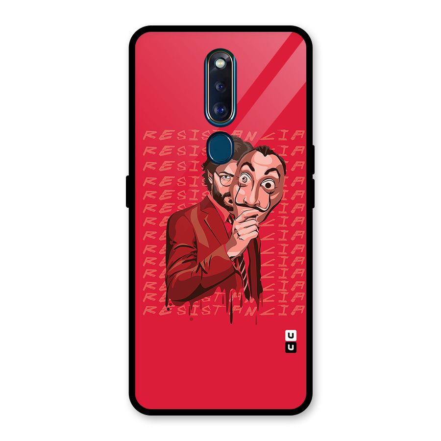 Resistancia Professor Art Glass Back Case for Oppo F11 Pro