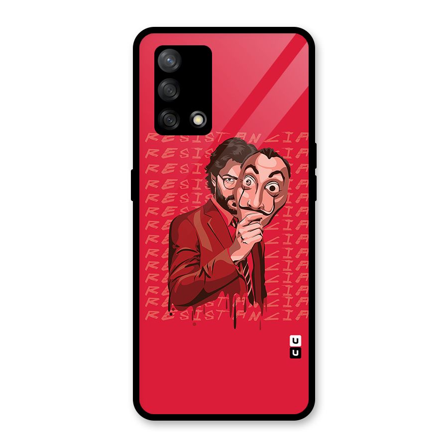 Resistancia Professor Art Glass Back Case for Oppo F19