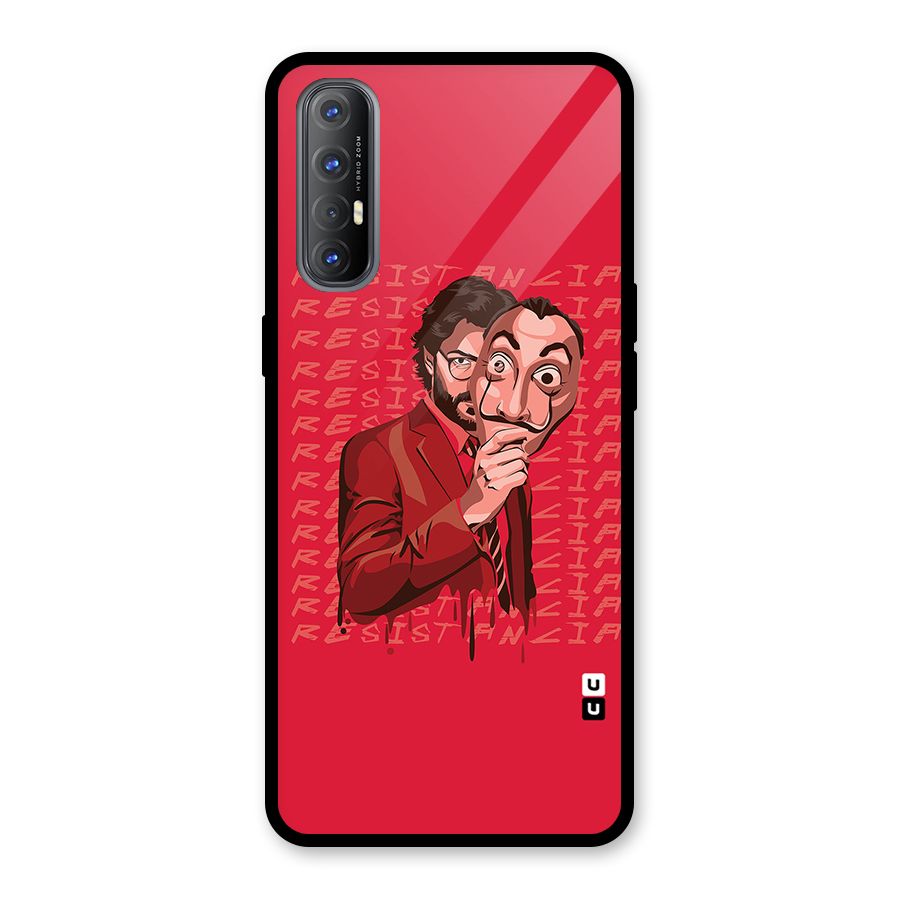 Resistancia Professor Art Glass Back Case for Oppo Reno3 Pro