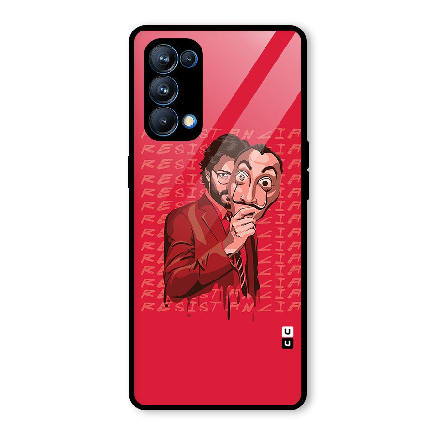 Resistancia Professor Art Glass Back Case for Oppo Reno5 Pro 5G
