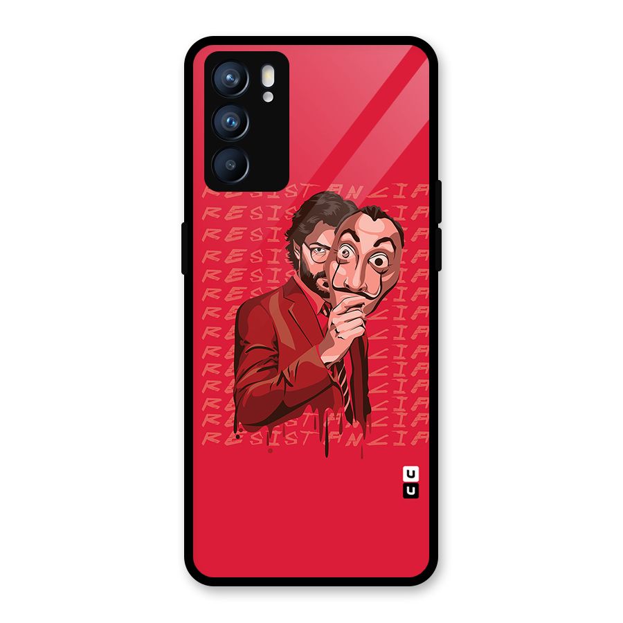 Resistancia Professor Art Glass Back Case for Oppo Reno6 5G