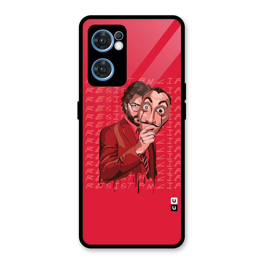 Resistancia Professor Art Glass Back Case for Oppo Reno7 5G