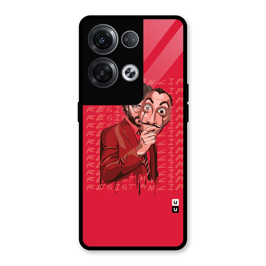 Resistancia Professor Art Glass Back Case for Oppo Reno8 Pro 5G
