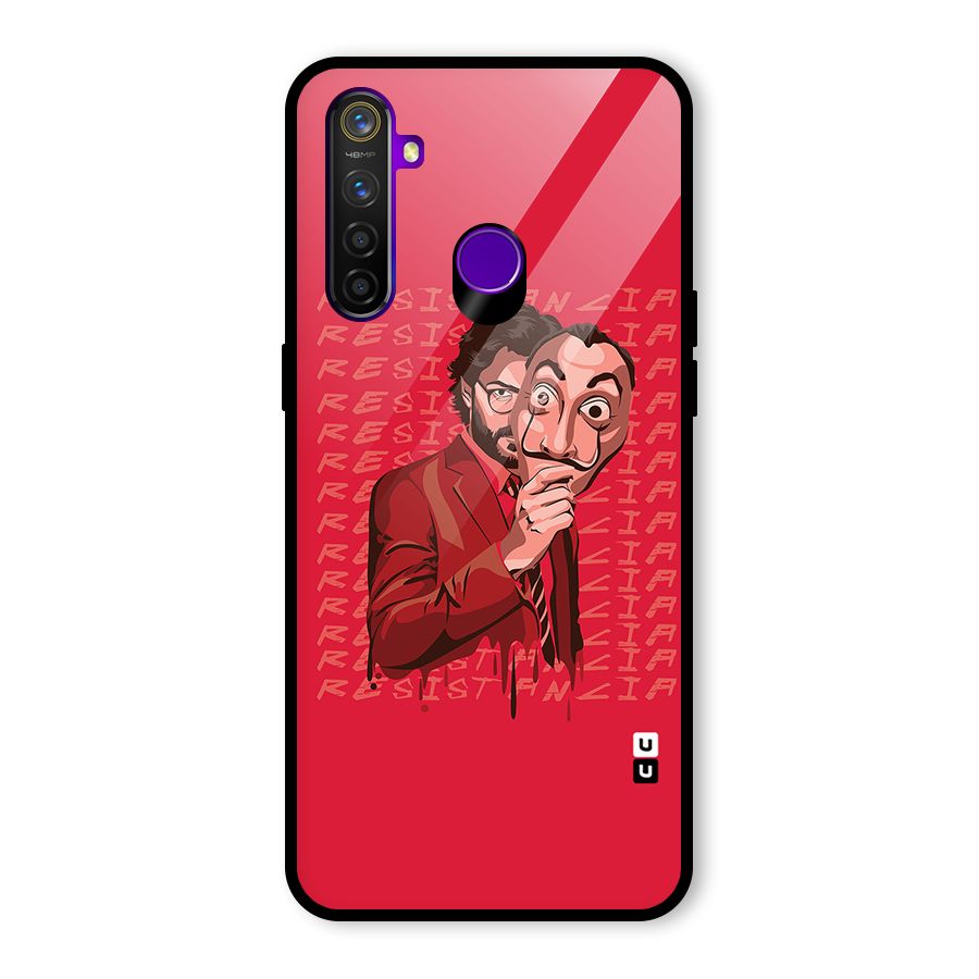 Resistancia Professor Art Glass Back Case for Realme 5 Pro