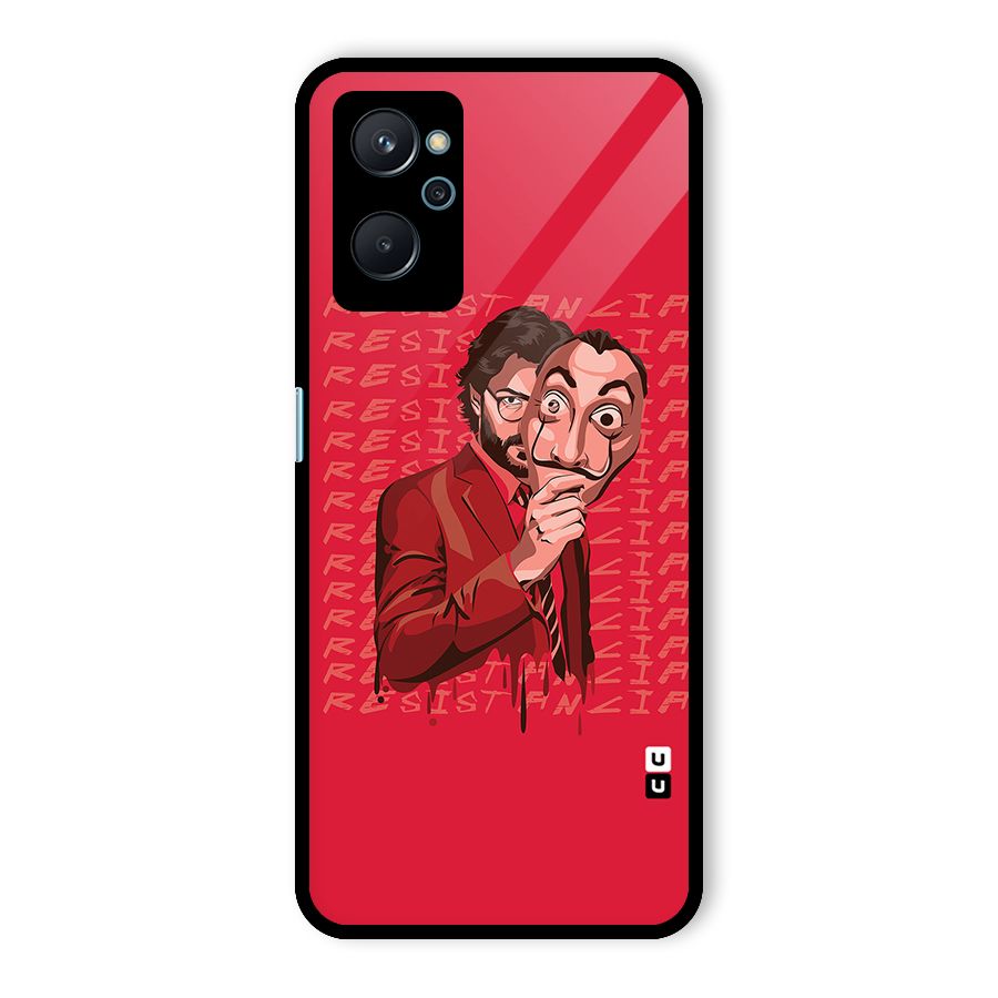 Resistancia Professor Art Glass Back Case for Realme 9i