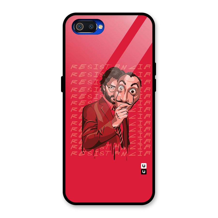 Resistancia Professor Art Glass Back Case for Realme C2