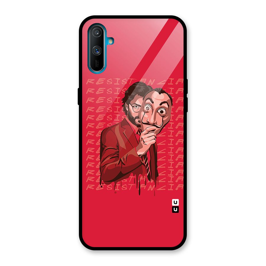 Resistancia Professor Art Glass Back Case for Realme C3