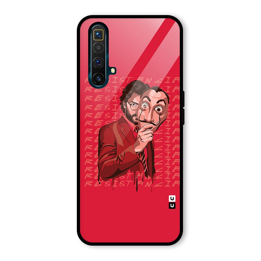 Resistancia Professor Art Glass Back Case for Realme X3 SuperZoom