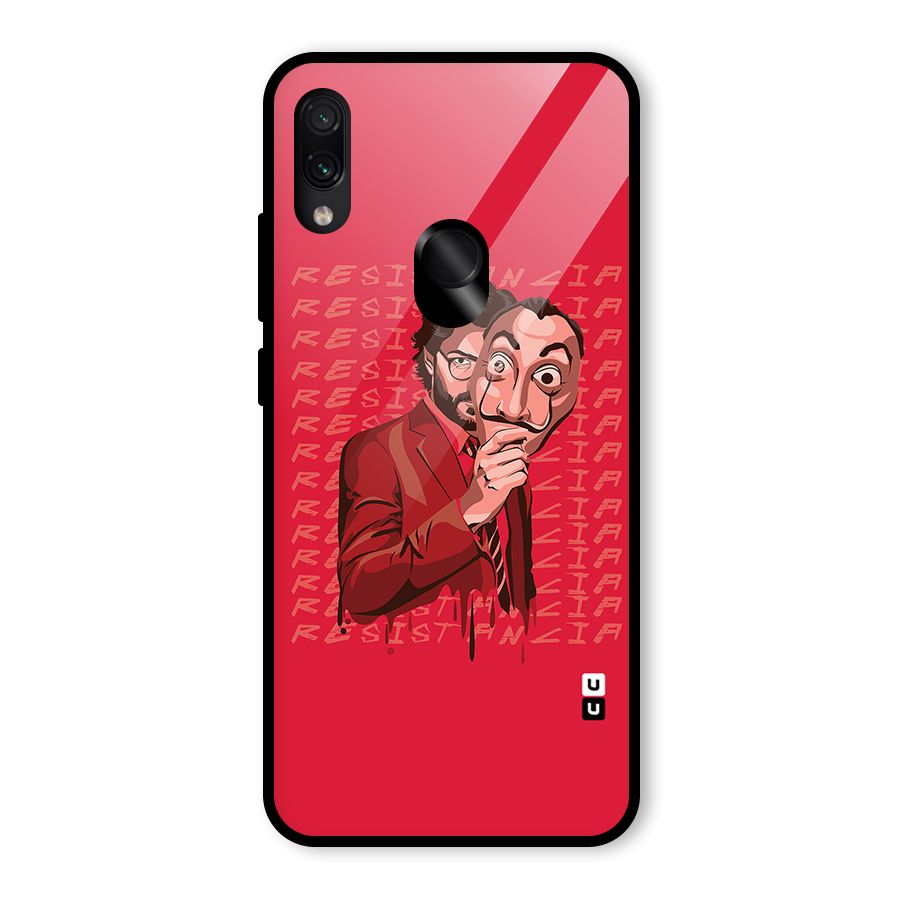 Resistancia Professor Art Glass Back Case for Redmi Note 7