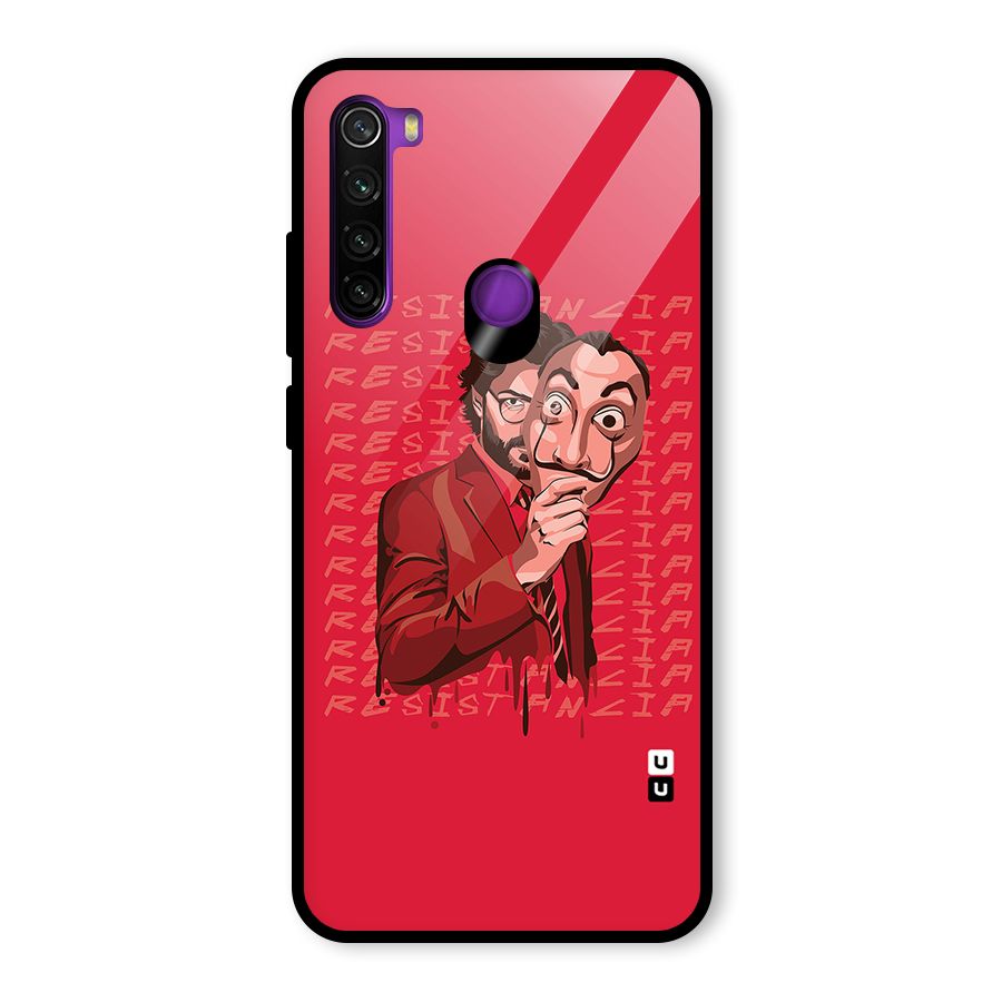 Resistancia Professor Art Glass Back Case for Redmi Note 8