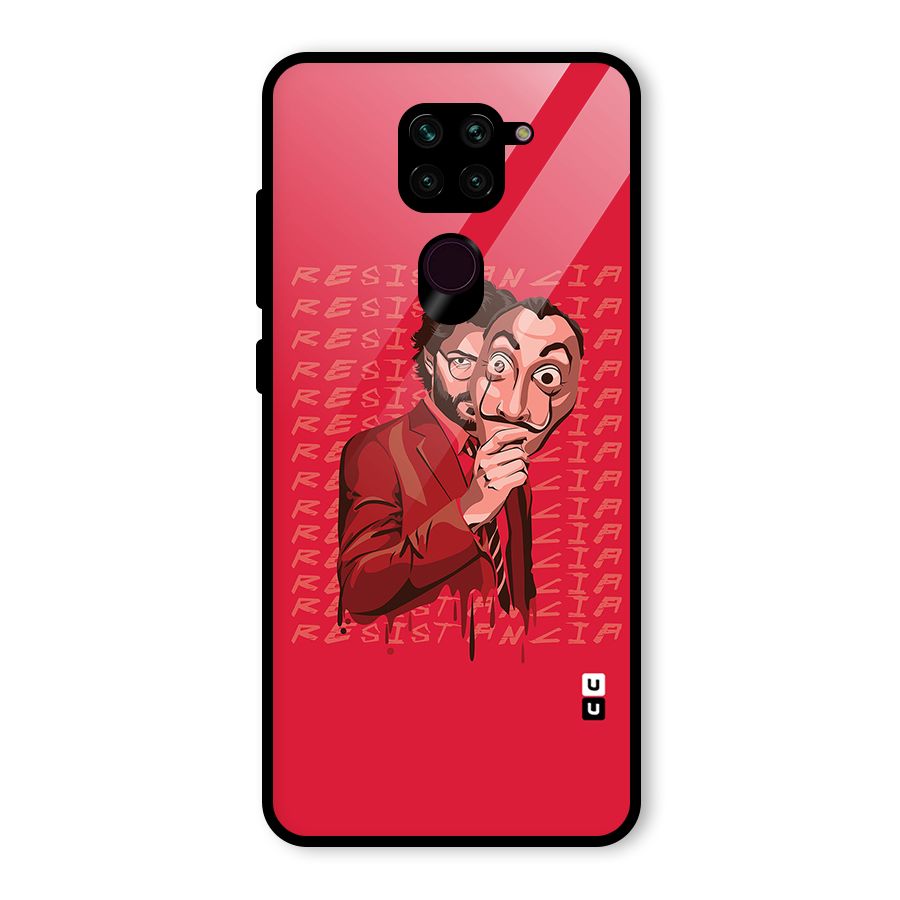 Resistancia Professor Art Glass Back Case for Redmi Note 9