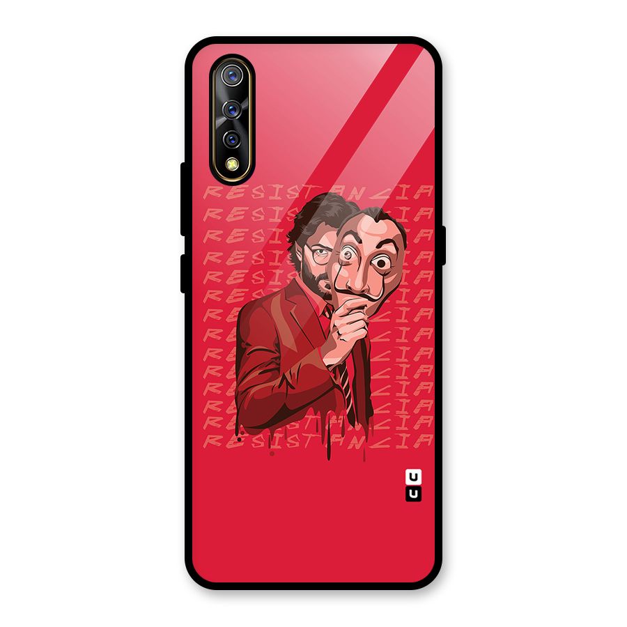 Resistancia Professor Art Glass Back Case for Vivo S1