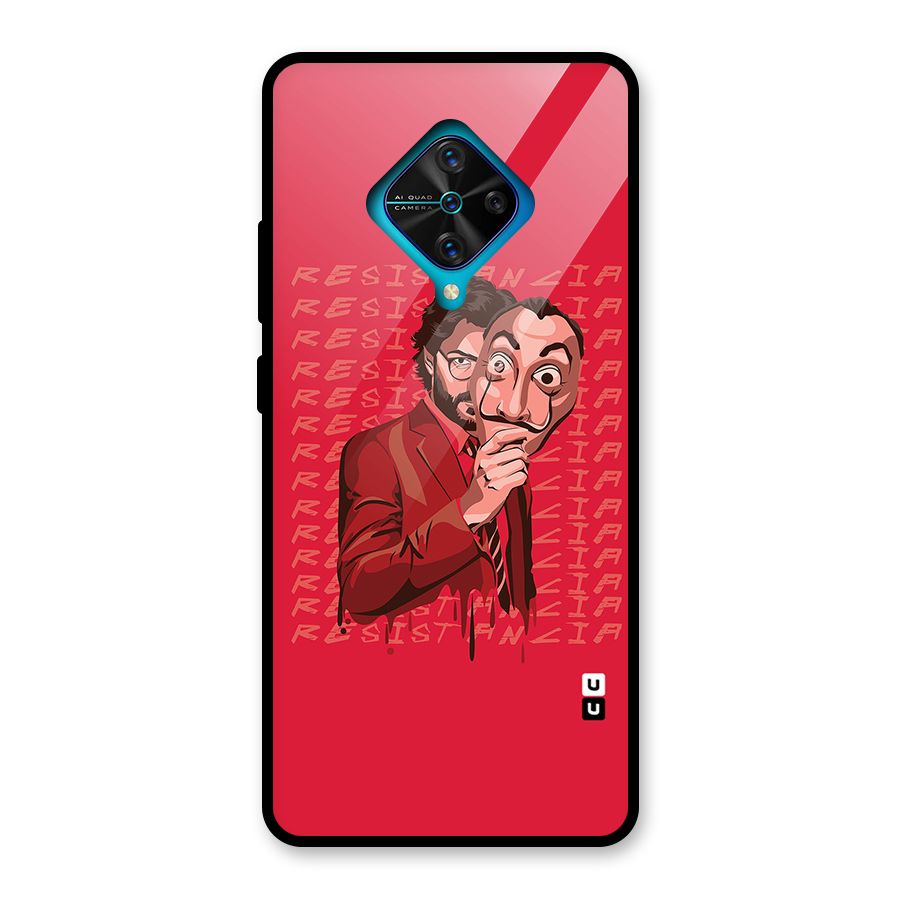 Resistancia Professor Art Glass Back Case for Vivo S1 Pro