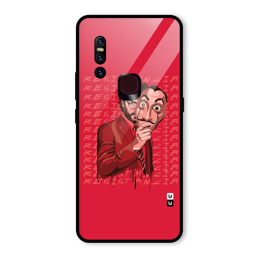 Resistancia Professor Art Glass Back Case for Vivo V15