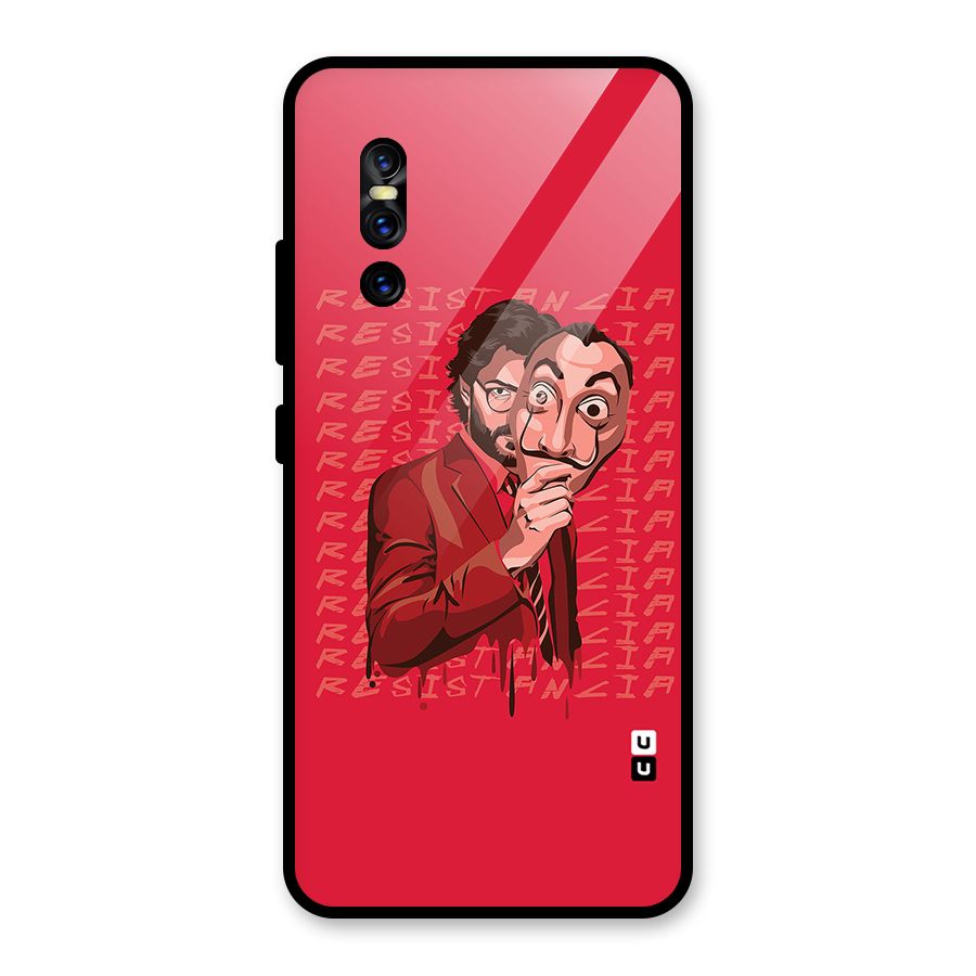 Resistancia Professor Art Glass Back Case for Vivo V15 Pro