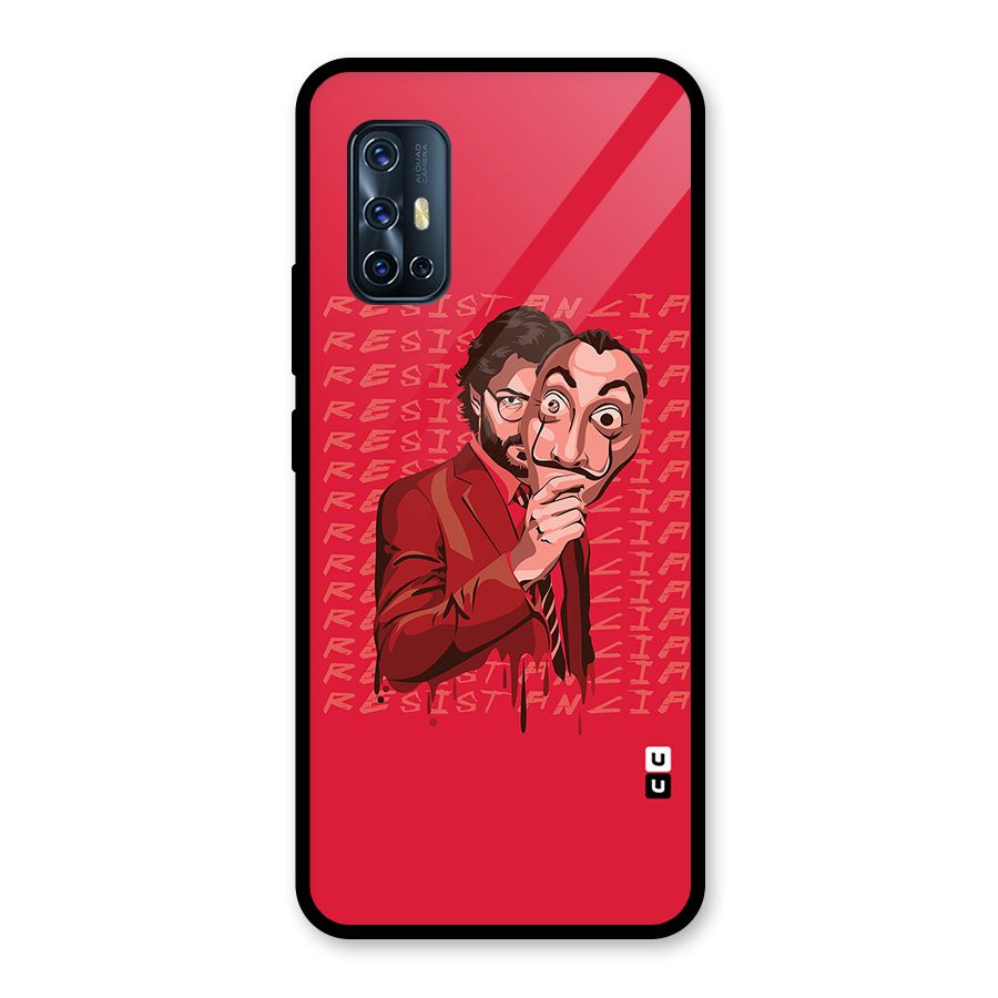 Resistancia Professor Art Glass Back Case for Vivo V17