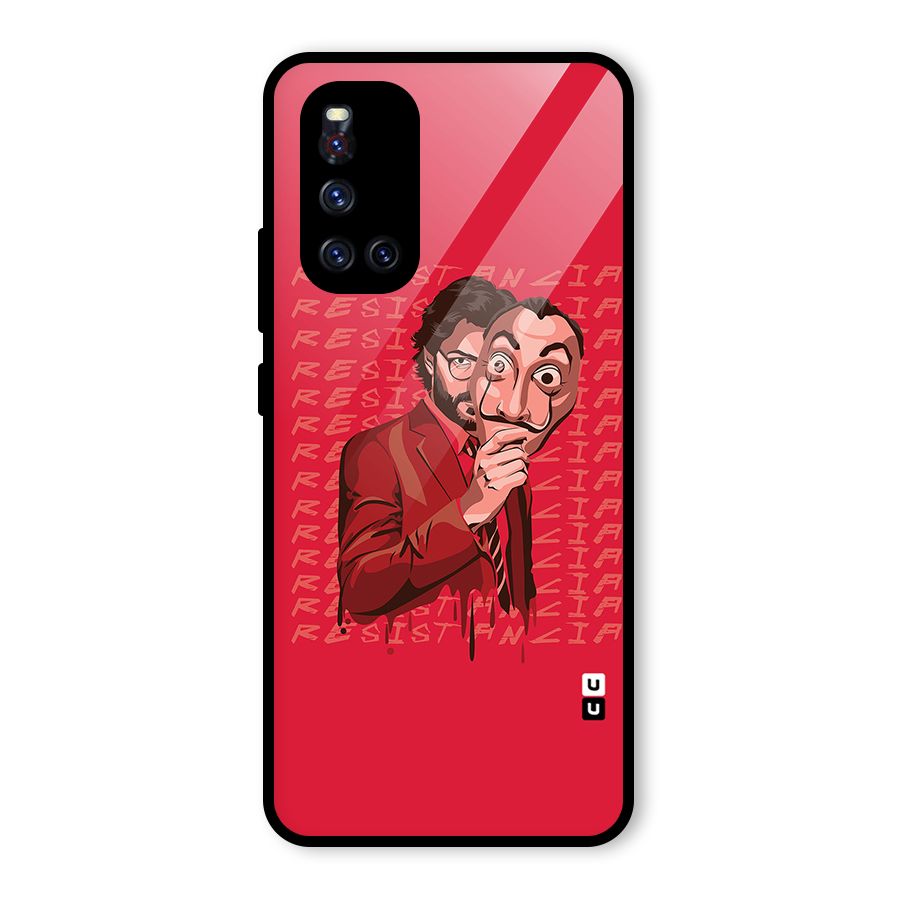 Resistancia Professor Art Glass Back Case for Vivo V19