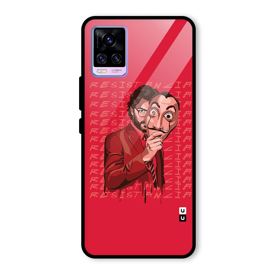 Resistancia Professor Art Glass Back Case for Vivo V20 Pro