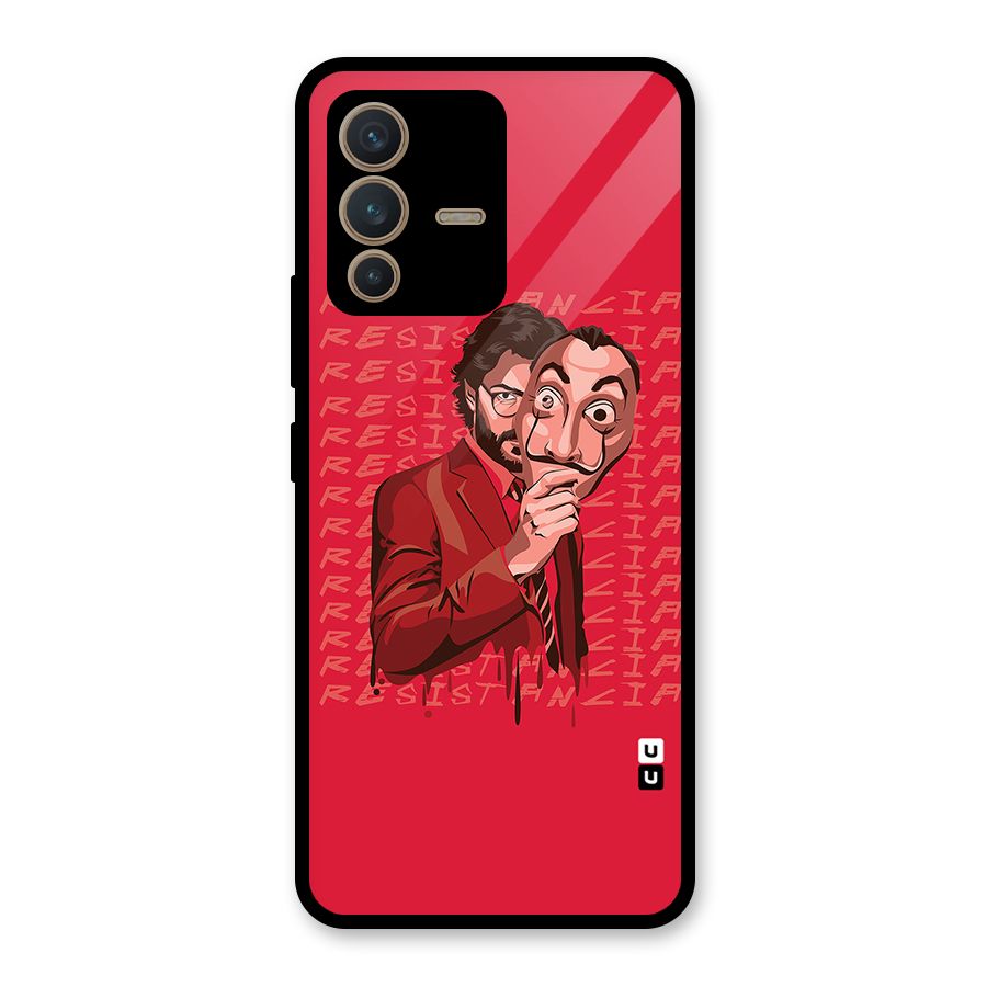 Resistancia Professor Art Glass Back Case for Vivo V23 5G