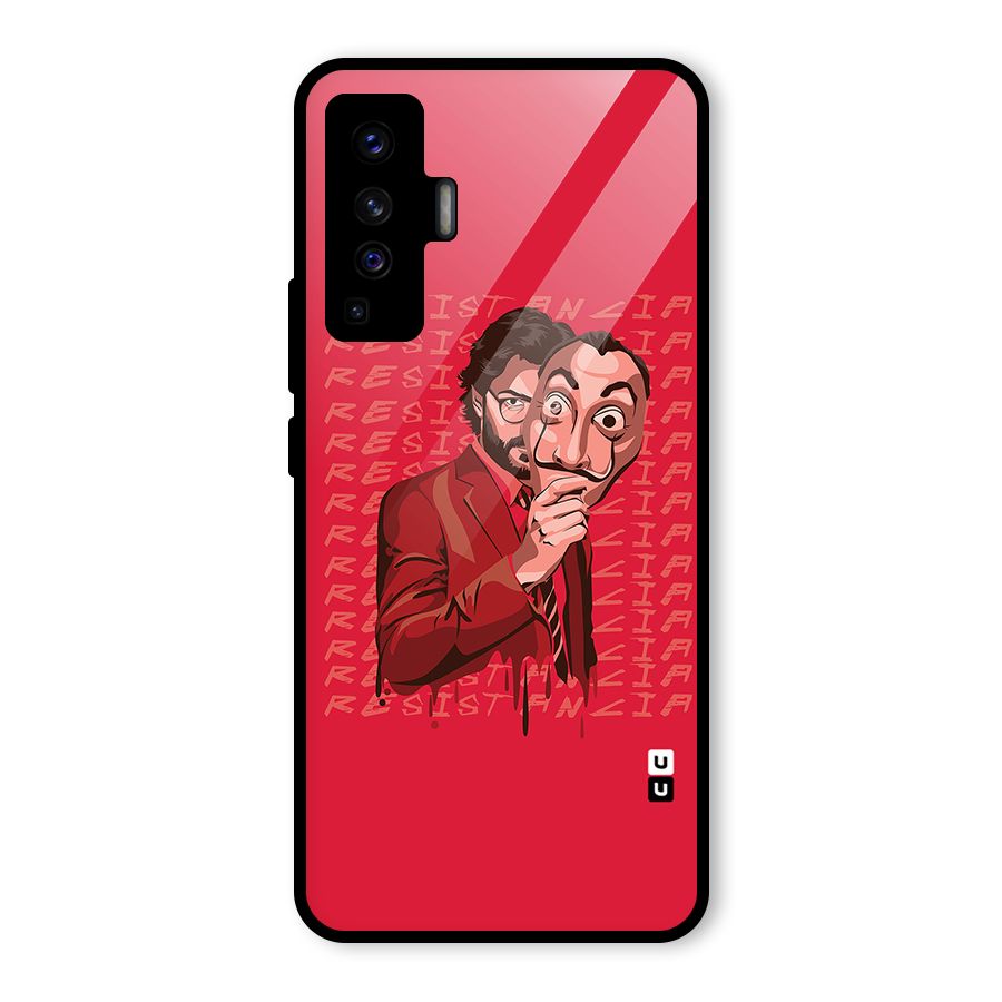 Resistancia Professor Art Glass Back Case for Vivo X50