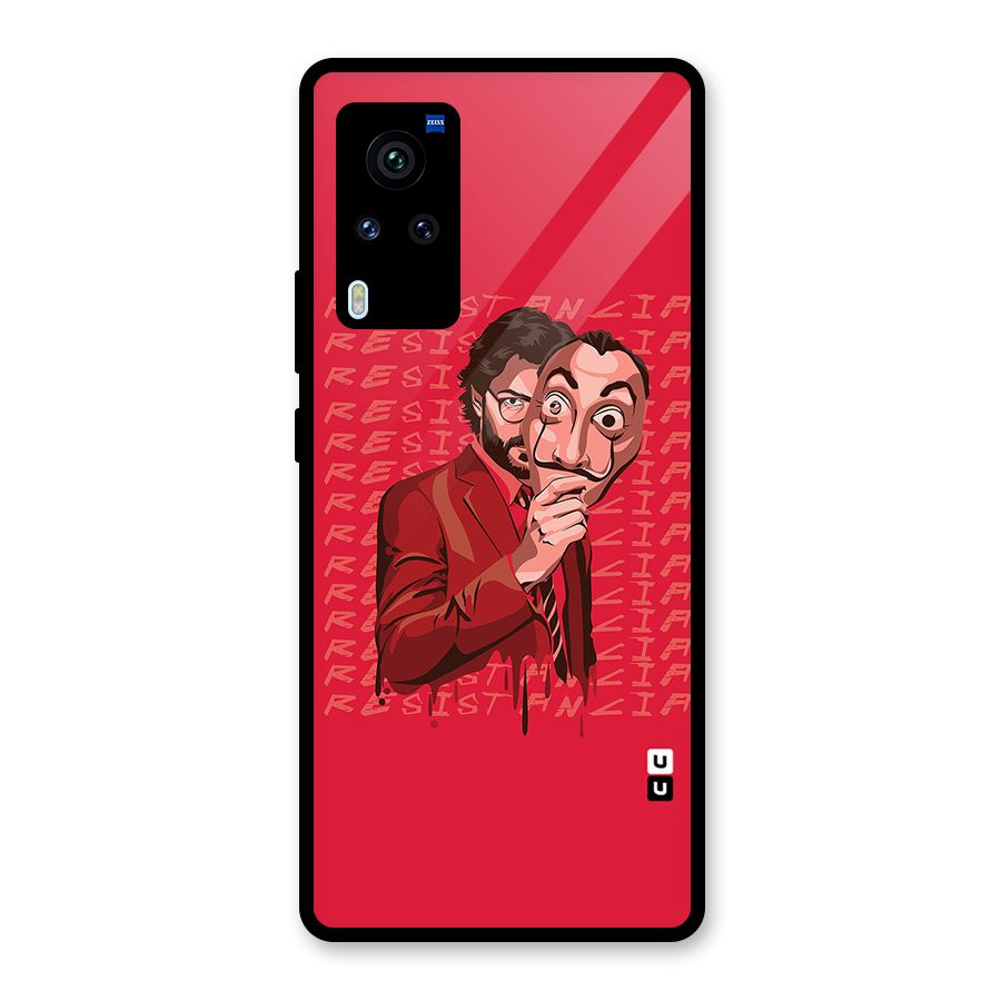 Resistancia Professor Art Glass Back Case for Vivo X60 Pro