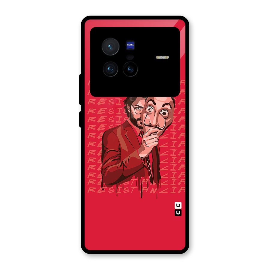 Resistancia Professor Art Glass Back Case for Vivo X80