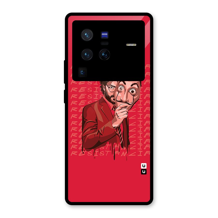 Resistancia Professor Art Glass Back Case for Vivo X80 Pro