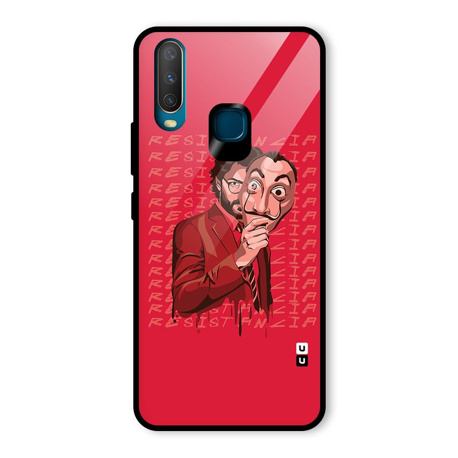 Resistancia Professor Art Glass Back Case for Vivo Y17