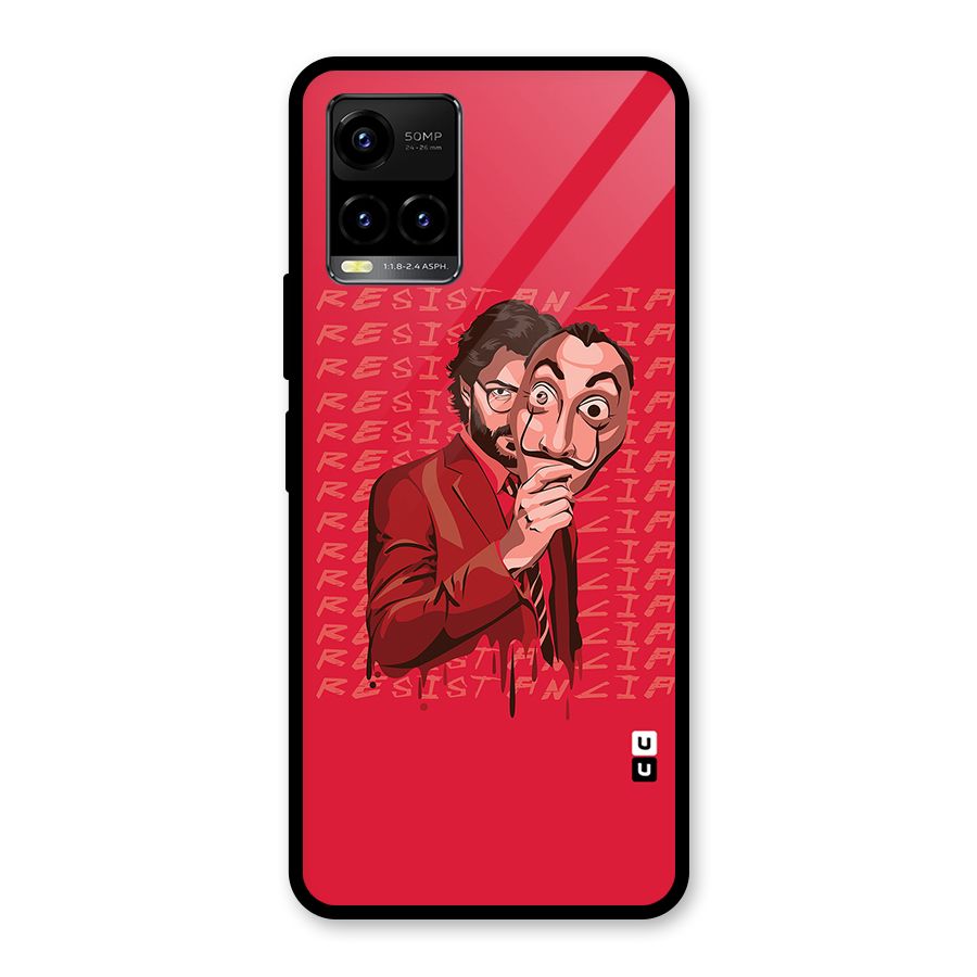 Resistancia Professor Art Glass Back Case for Vivo Y21T