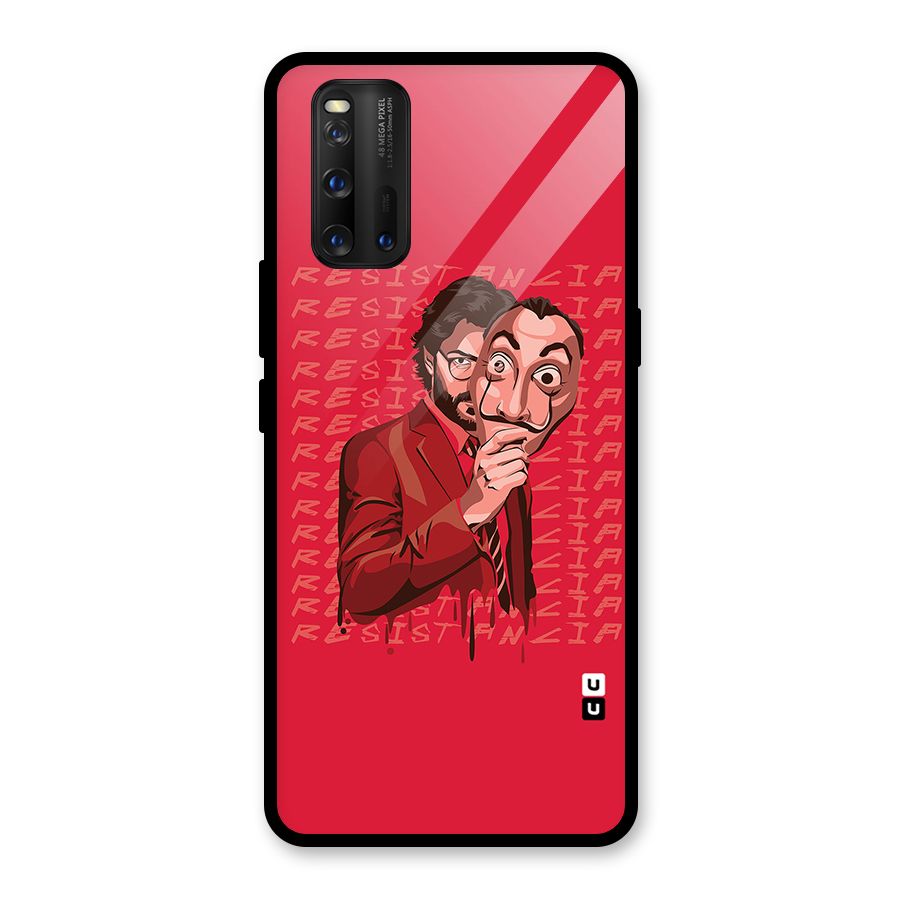 Resistancia Professor Art Glass Back Case for Vivo iQOO 3
