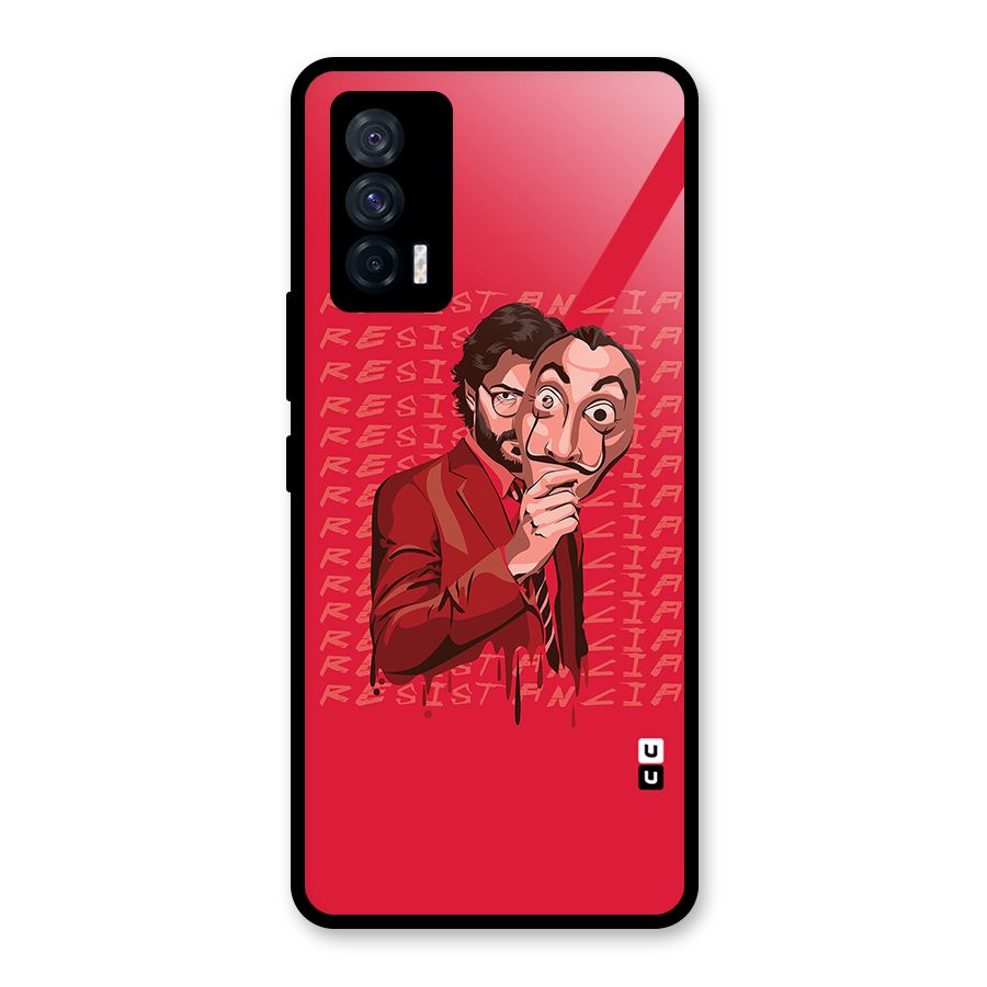 Resistancia Professor Art Glass Back Case for Vivo iQOO 7 5G