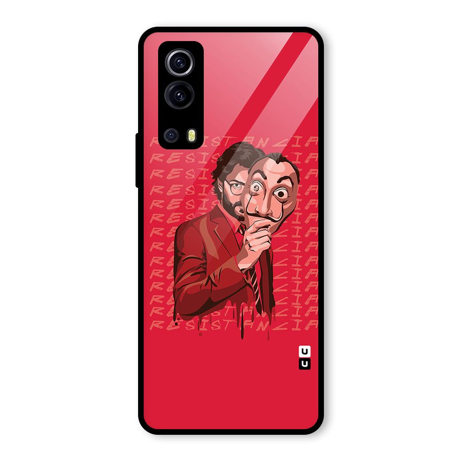 Resistancia Professor Art Glass Back Case for Vivo iQOO Z3