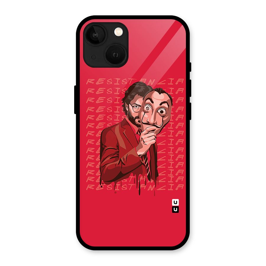 Resistancia Professor Art Glass Back Case for iPhone 13