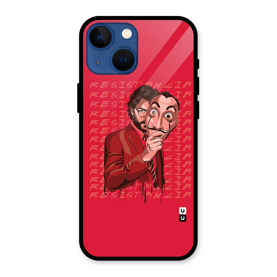 Resistancia Professor Art Glass Back Case for iPhone 13 Mini