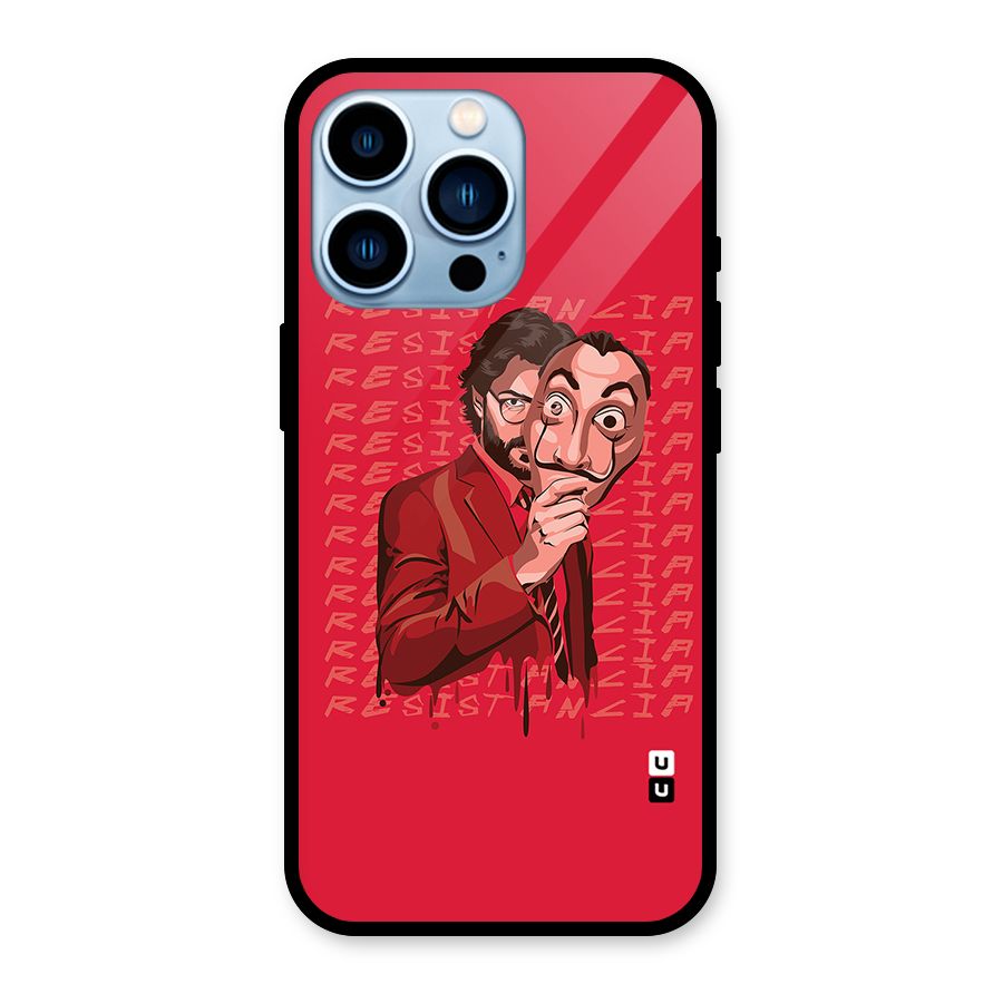 Resistancia Professor Art Glass Back Case for iPhone 13 Pro