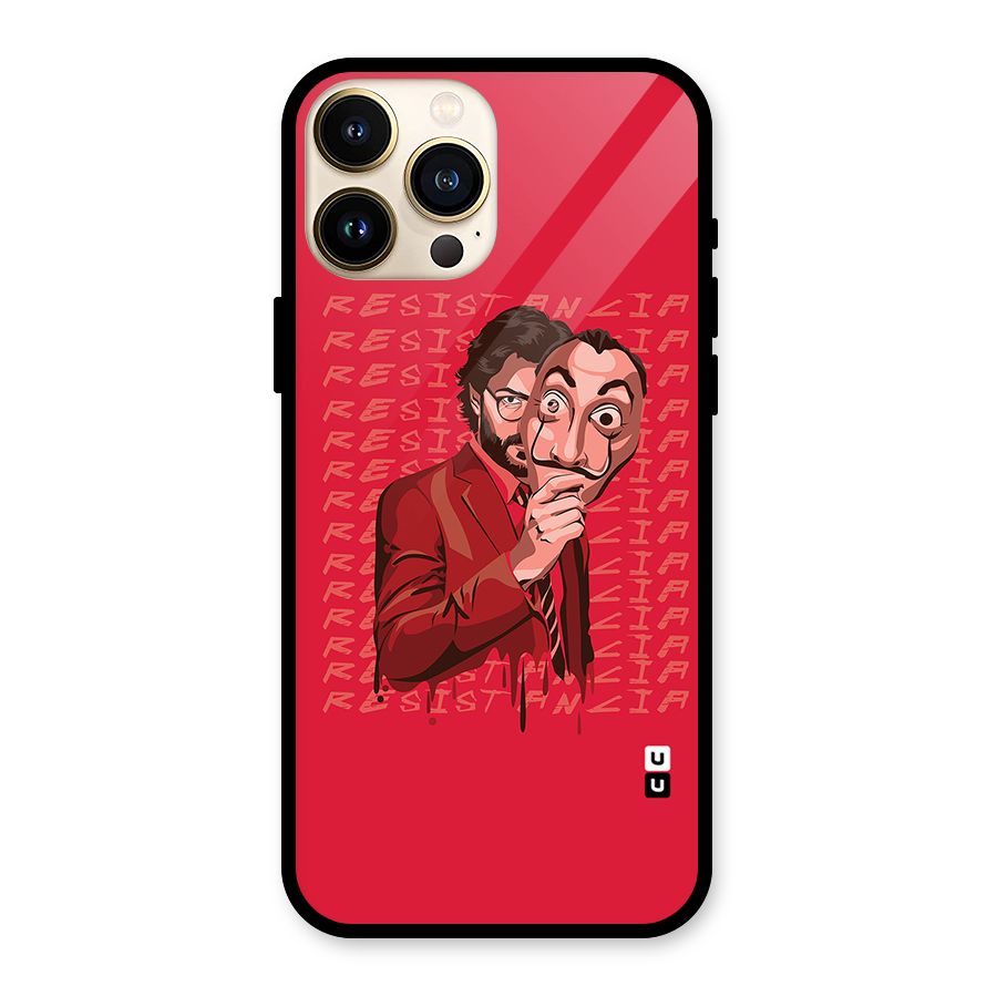 Resistancia Professor Art Glass Back Case for iPhone 13 Pro Max