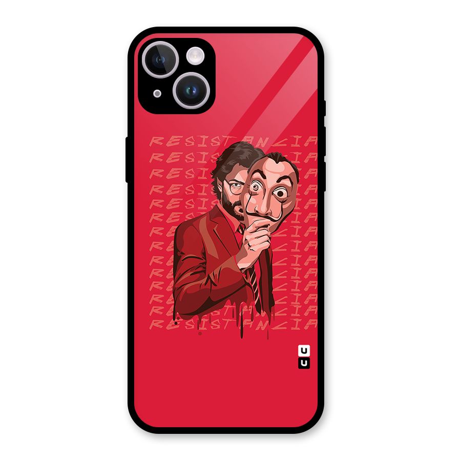 Resistancia Professor Art Glass Back Case for iPhone 14 Plus