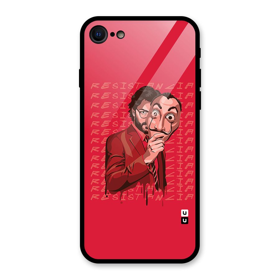 Resistancia Professor Art Glass Back Case for iPhone SE 2022